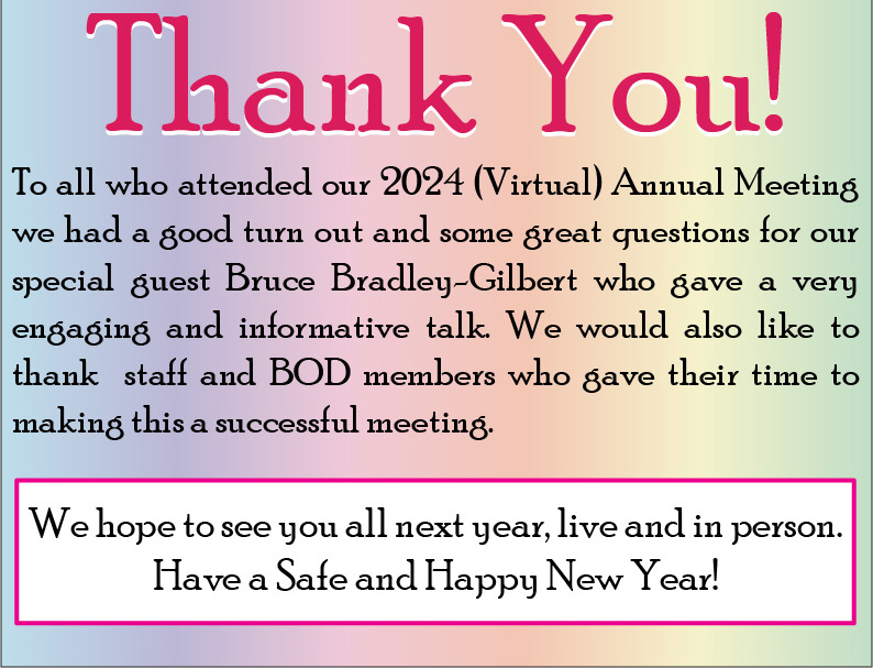Annual Meeting 2024 Thank You
